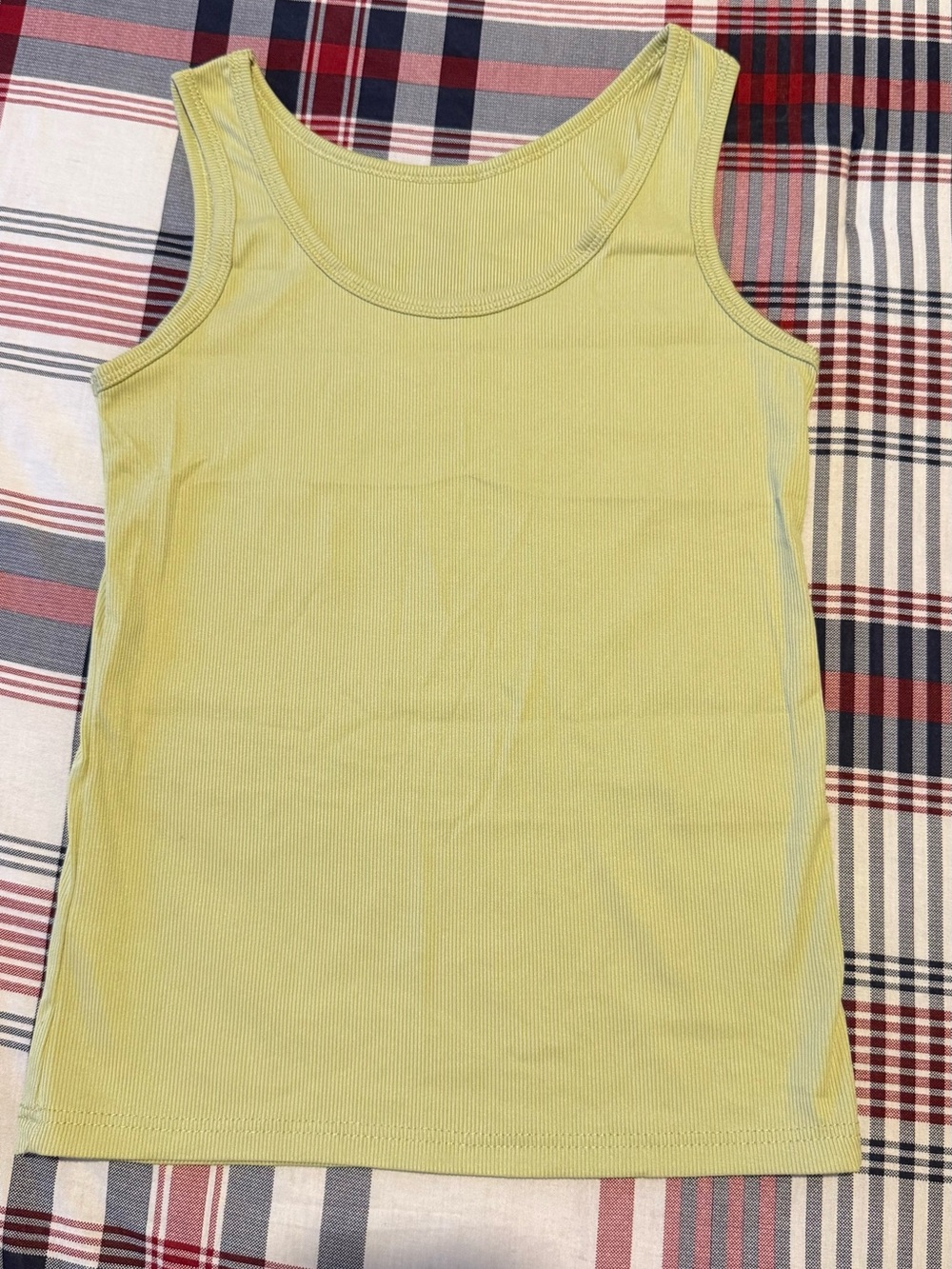 Yellow Ribbed Tank Top - Picture 4 of 4